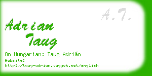 adrian taug business card